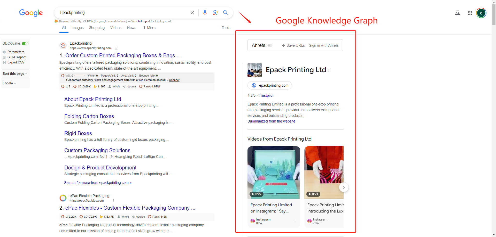 Google Knowledge Graph